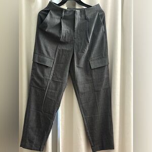 Women's  Cargo Dress Pants in Dark Gray
